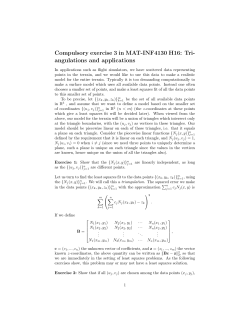 Compulsory exercise 3 in MAT-INF4130 H16: Tri- angulations