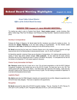 August 17, 2015 - Great Valley School District