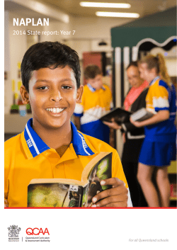 NAPLAN 2014 State report: Year 7