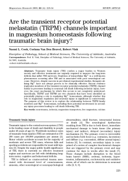 Are the transient receptor potential melastatin (TRPM) channels