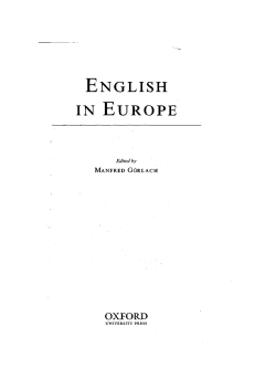 english in europe - KNAW Research Portal
