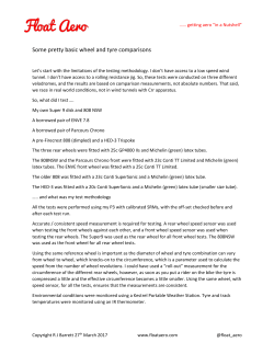 Some pretty basic wheel and tyre comparisons