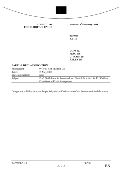 Guidelines for Command