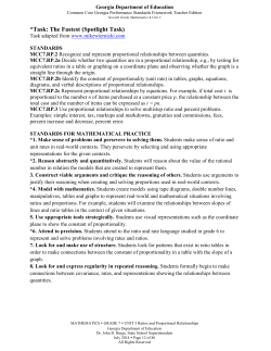 Spotlight Task: The Fastest - Troup County School System