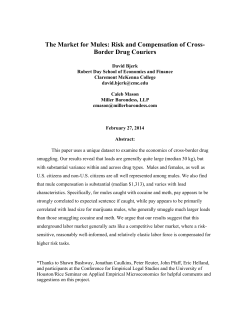 The Market for Mules: Risk and Compensation of Cross