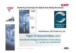 Fastening Technique for Hybrid Auto Body Structures