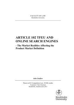 article 102 tfeu and online search engines