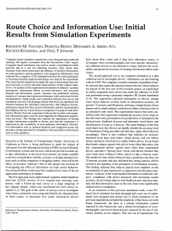Intelligent Transportation Systems