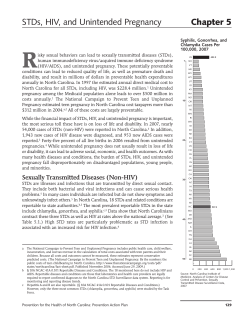 STDs, HIV, and Unintended Pregnancy Chapter 5