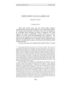employment law as labor law