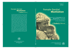Female Genital Mutilation - World Health Organization