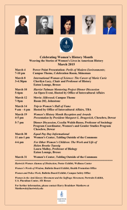 Celebrating Women`s History Month March 2015