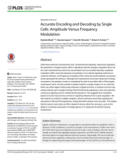 Accurate Encoding and Decoding by Single Cells: Amplitude