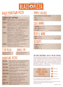 BuILD YOUR OWN piZZA