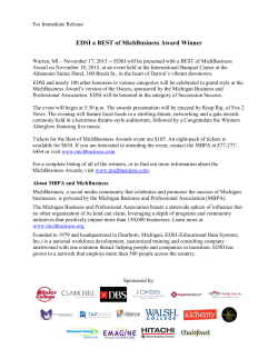 EDSI a BEST of MichBusiness Award Winner