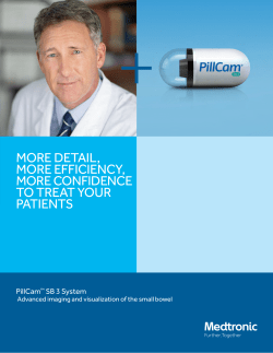 PillCam&trade; SB 3 Product Brochure A detailed summary of