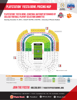 playstation&reg; fiesta bowl pricing map