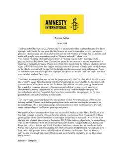 Nowruz Action - Amnesty International