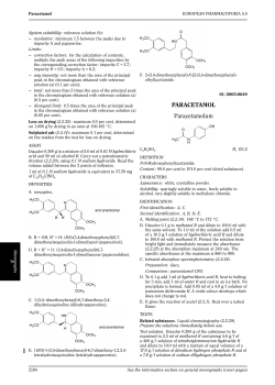 PARACETAMOL Paracetamolum