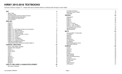 kirby 2015-2016 textbooks