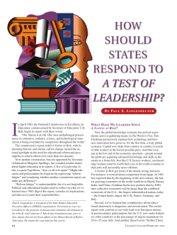 How Should States Respond To A Test Of Leadership?