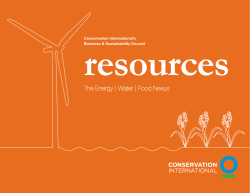 The Energy | Water | Food Nexus