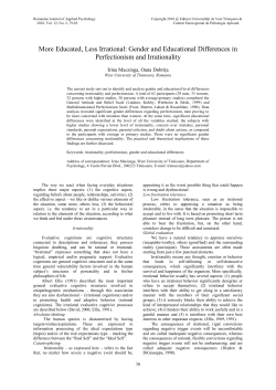 More Educated, Less Irrational: Gender and Educational Differences