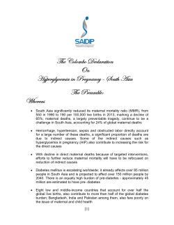 The Preamble: Whereas The Colombo Declaration On