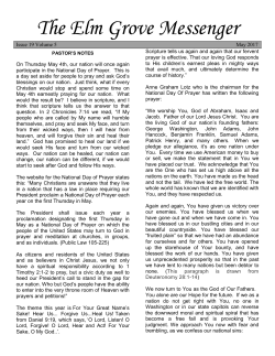 May 2017 - Elm Grove Church