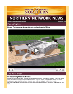 21-Oct-2016 - Montana State University