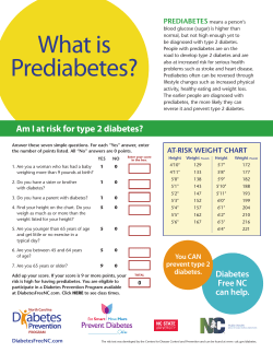 What is Prediabetes?