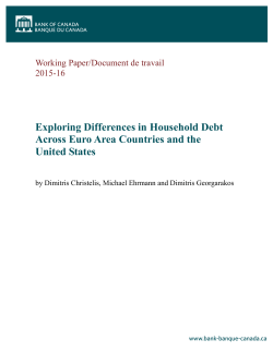 Exploring Differences in Household Debt Across