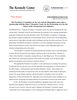Press Release - Kennedy Center