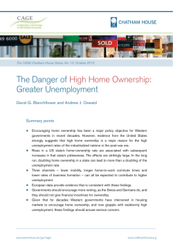 The Danger of High Home Ownership: Greater