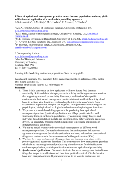 Effects of agricultural management practices on earthworm