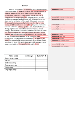 Focus areas Summary 1 Summary 2 Opening