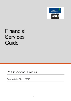 Financial Services Guide - Evergreen Wealth Professionals