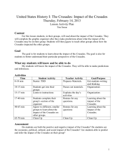 Impact of the Crusades