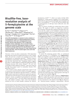 bisulfite-free, base- resolution analysis of 5
