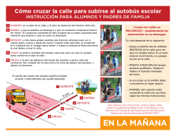 en la ma&ntilde;ana - NC School Bus Safety