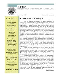 Sept 2004 Newsletter - Retired Faculty Organization