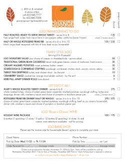 LGO THANKSGIVING TO-GO FAMILY STYLE SIDES LET`S DO IT