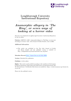 Anamorphic allegory in - Loughborough University Institutional