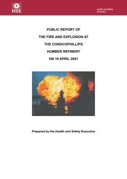 Public Report of The Fire and Explosion at the ConocoPhillips
