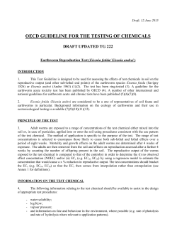 oecd guideline for the testing of chemicals