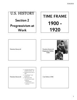 Theodore Roosevelt Theodore Roosevelt Progressive Politics Video