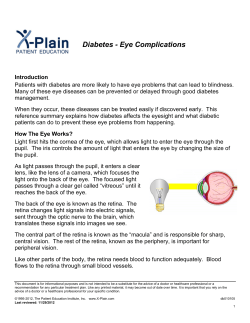 Diabetes - Eye Complications