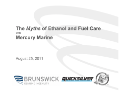 The Myths of Ethanol and Fuel Care Mercury Marine