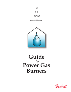 Guide Power Gas Burners