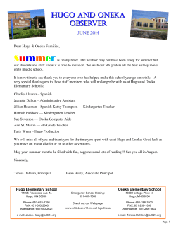 Summer - White Bear Lake Area Schools